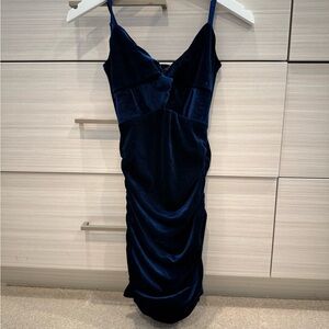 Katie j nyc velvet blue girls dress euc